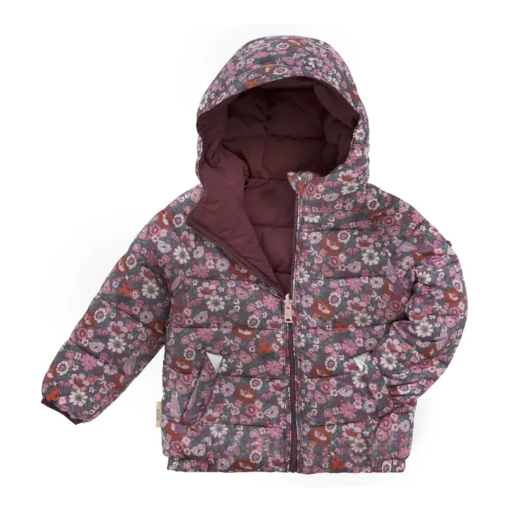 Doudoune Réversible Recyclée | Rouge cerise- Image produit n°3