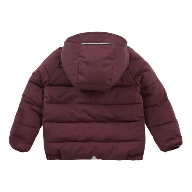 Reversible Recycled Down Jacket | Cherry red