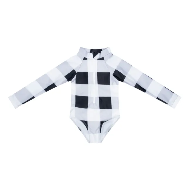 Maillot 1 Pièce Anti-UV Palombaggia Vichy | Noir