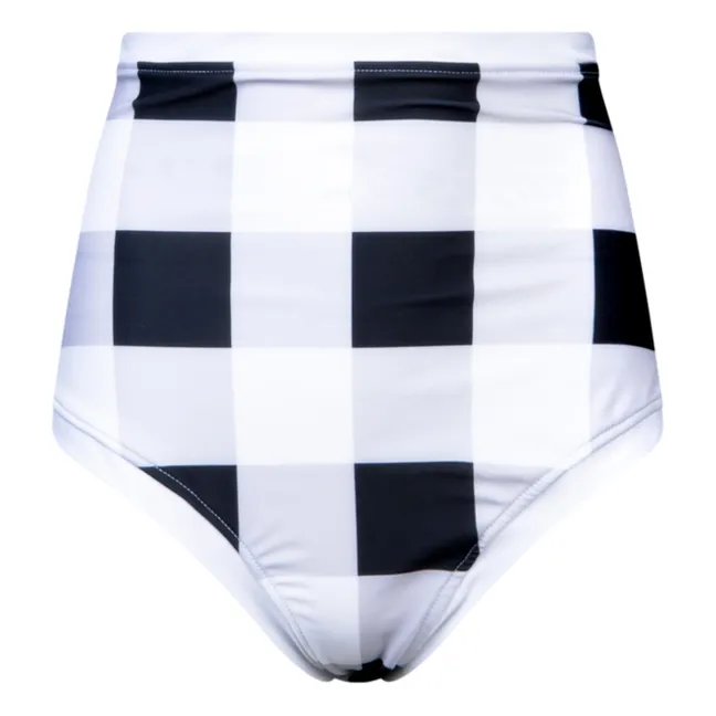 Anti-UV-Badeslip Giulia Vichy | Schwarz