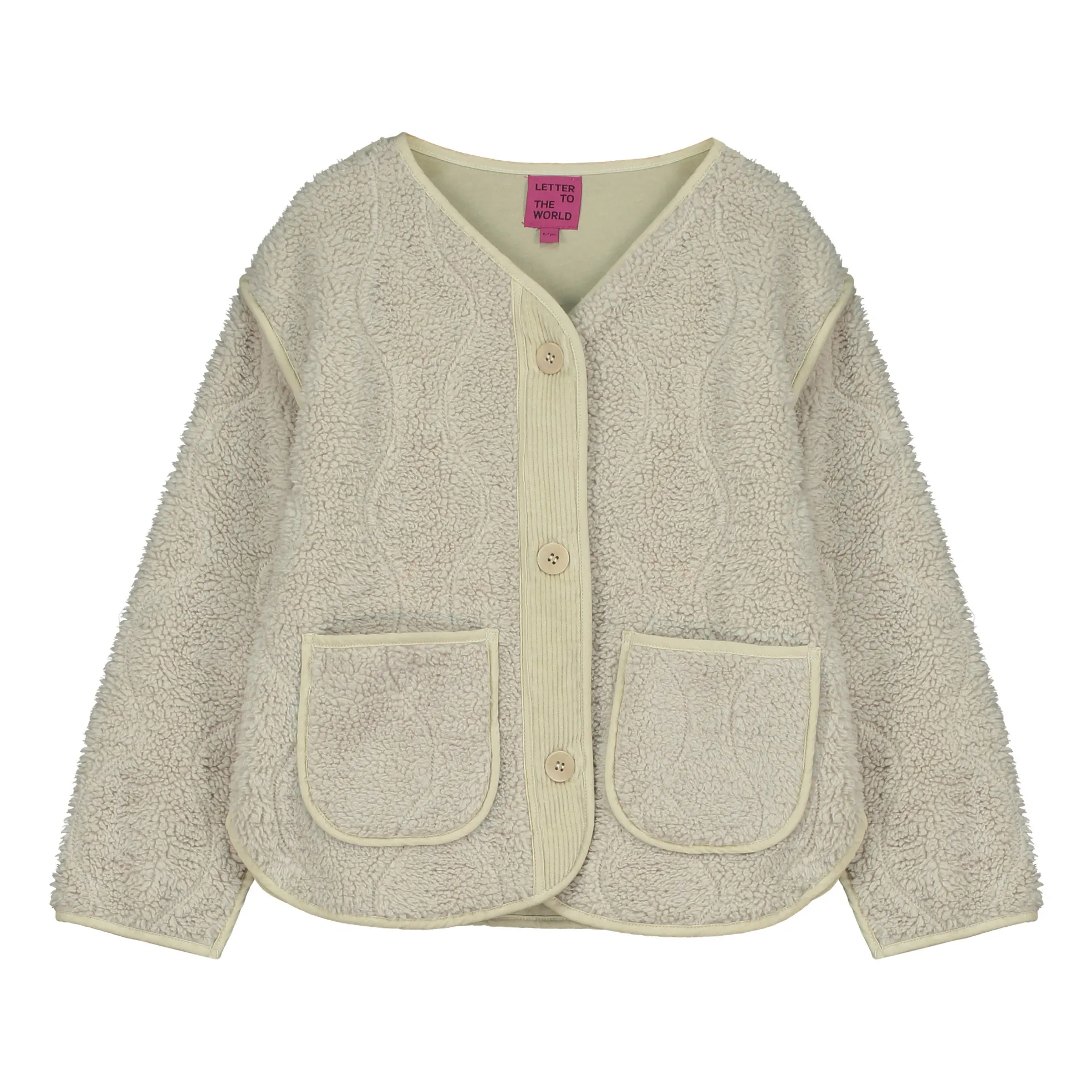 Letter To The World Cream Dixie Sherpa Jacket
