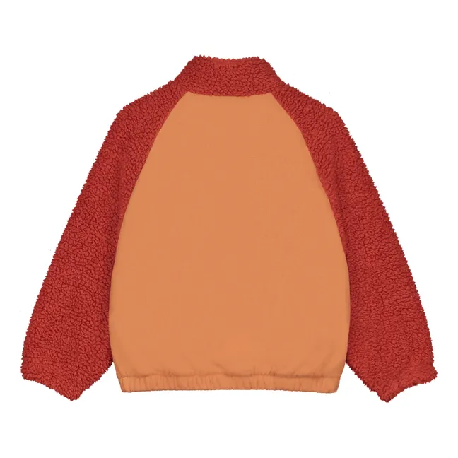 Chaqueta Sherpa Max de algodón orgánico | Rojo
