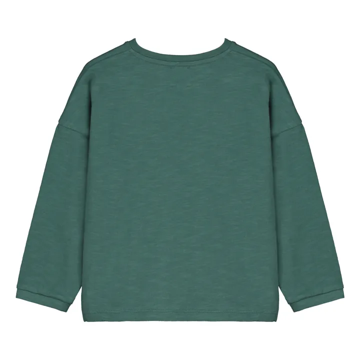 Camiseta de algodón orgánico flameado LTTW | Verde Jade- Imagen del producto n°1