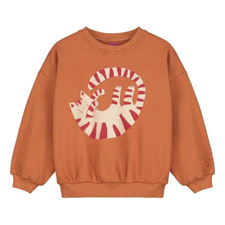 Sweatshirt aus Bio-Baumwolle Sky | Rostfarben- Produktbild Nr. 0