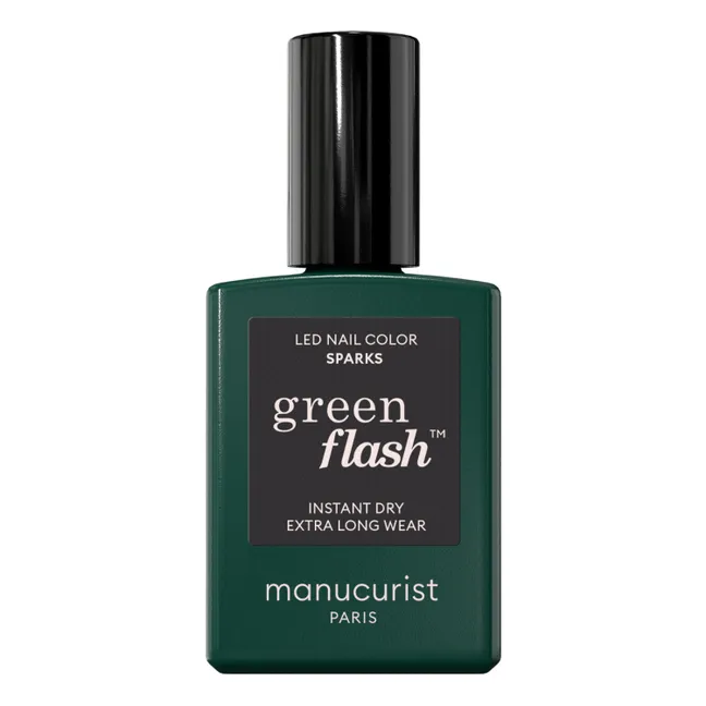 Green Flash Semi-Permanent Nail Polish - 15 ml | Sparks