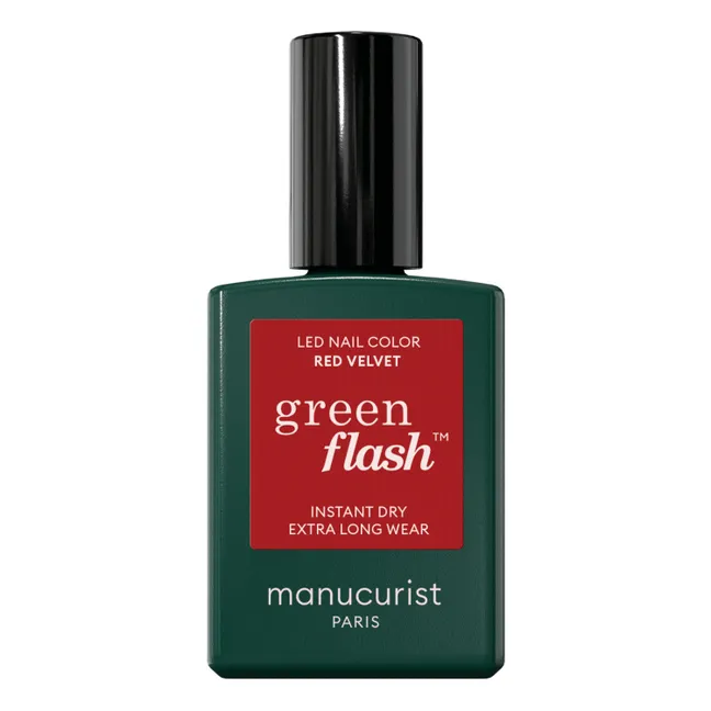 Green Flash Semi-Permanent Nail Polish - 15 ml | Red Velvet