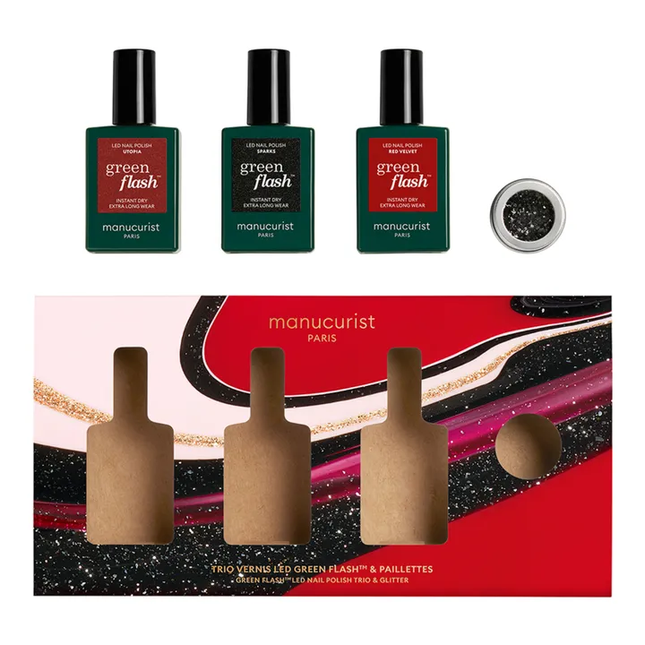 Green Flash Holiday Semi-Permanent Collection Set - Utopia, Red Velvet and Sparks- Produktbild Nr. 3