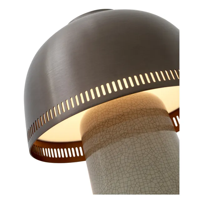 Portable Raku table lamp | Bronze