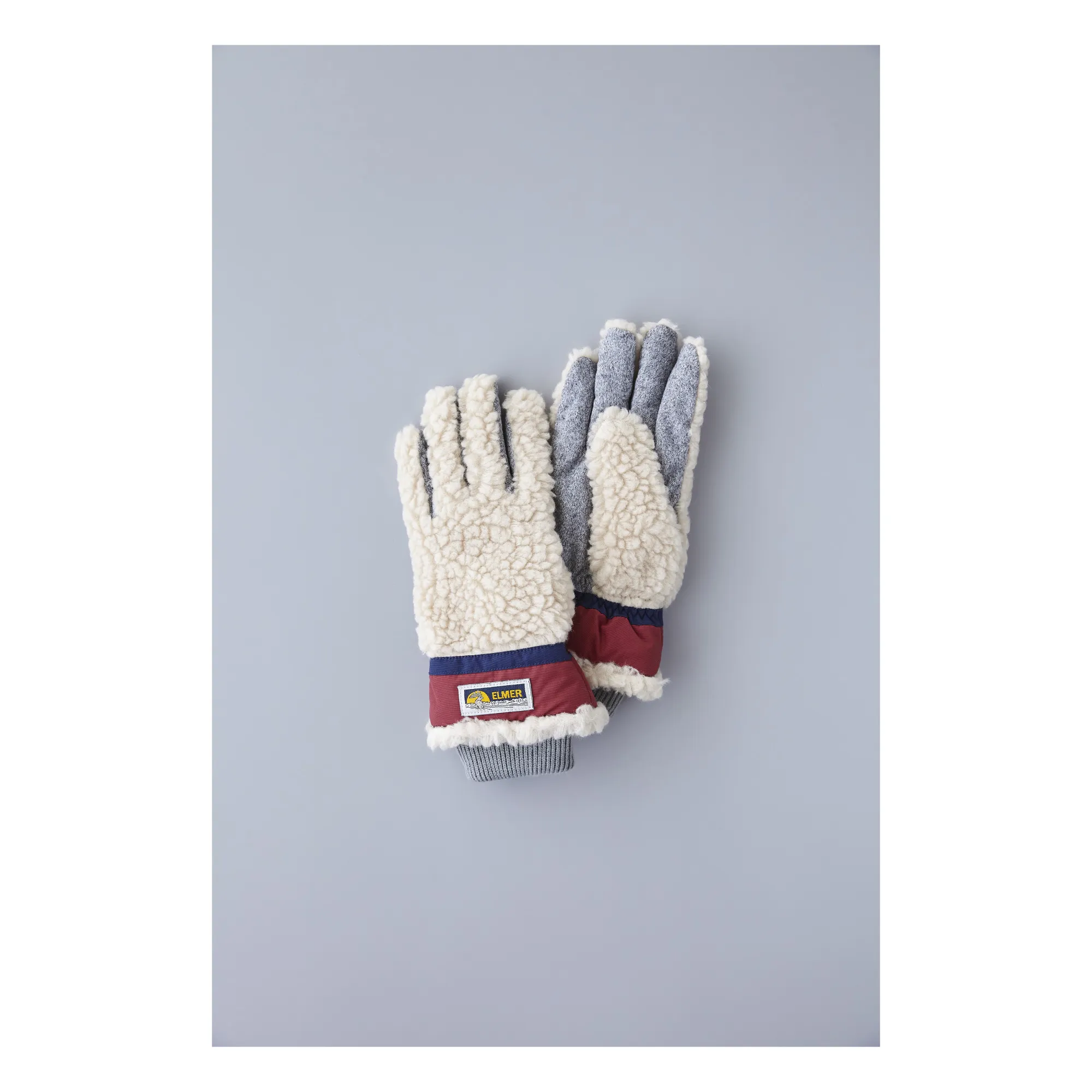 Elmer By Swany Beige Teddy Wool Gloves