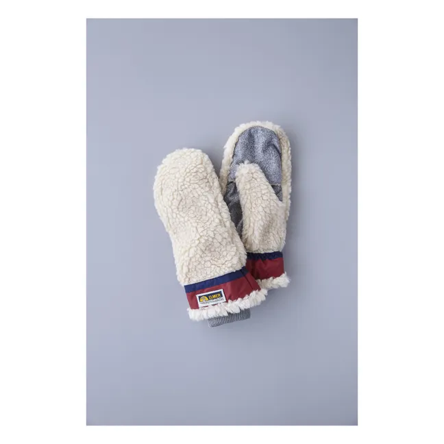 Fausthandschuhe Teddy Wolle | Beige