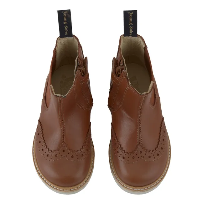 Francis Leather Chelsea Boots | Caramel