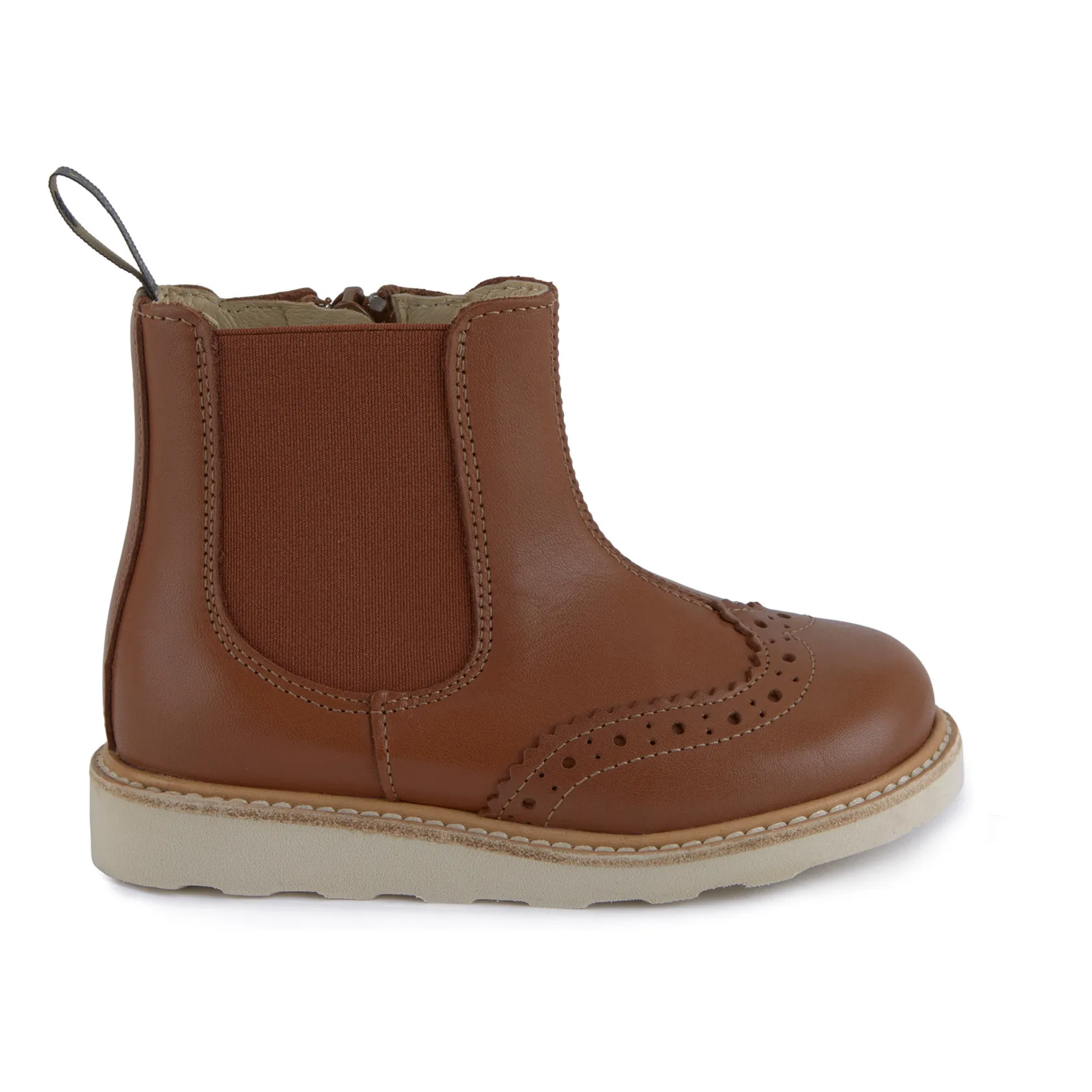 Young Soles Caramel Francis Leather Chelsea Boots