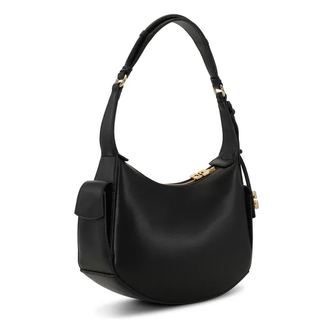Ganni Shoulder Bag Recycled Leather | Black