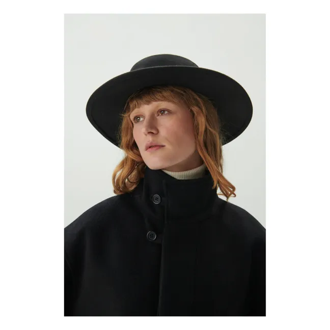 Moss Wool Coat | Black