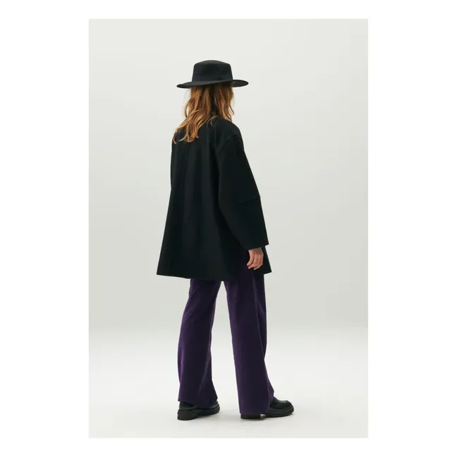 Moss Wool Coat | Black