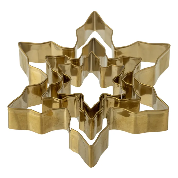 Cailie star cookie cutters - Set of 3 | Or- Product image n°0