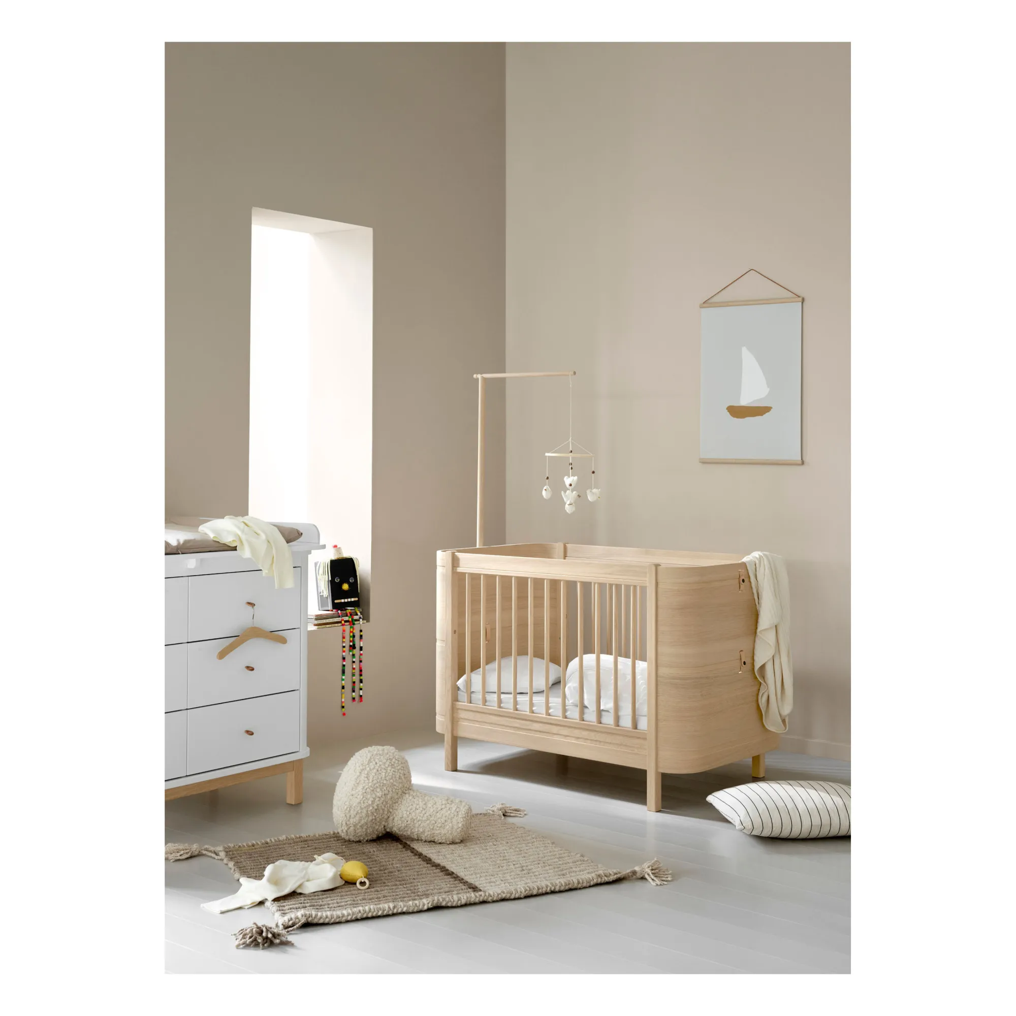 Lit bébé évolutif Wood Mini+ sans kit junior | Chêne- Image produit n°2