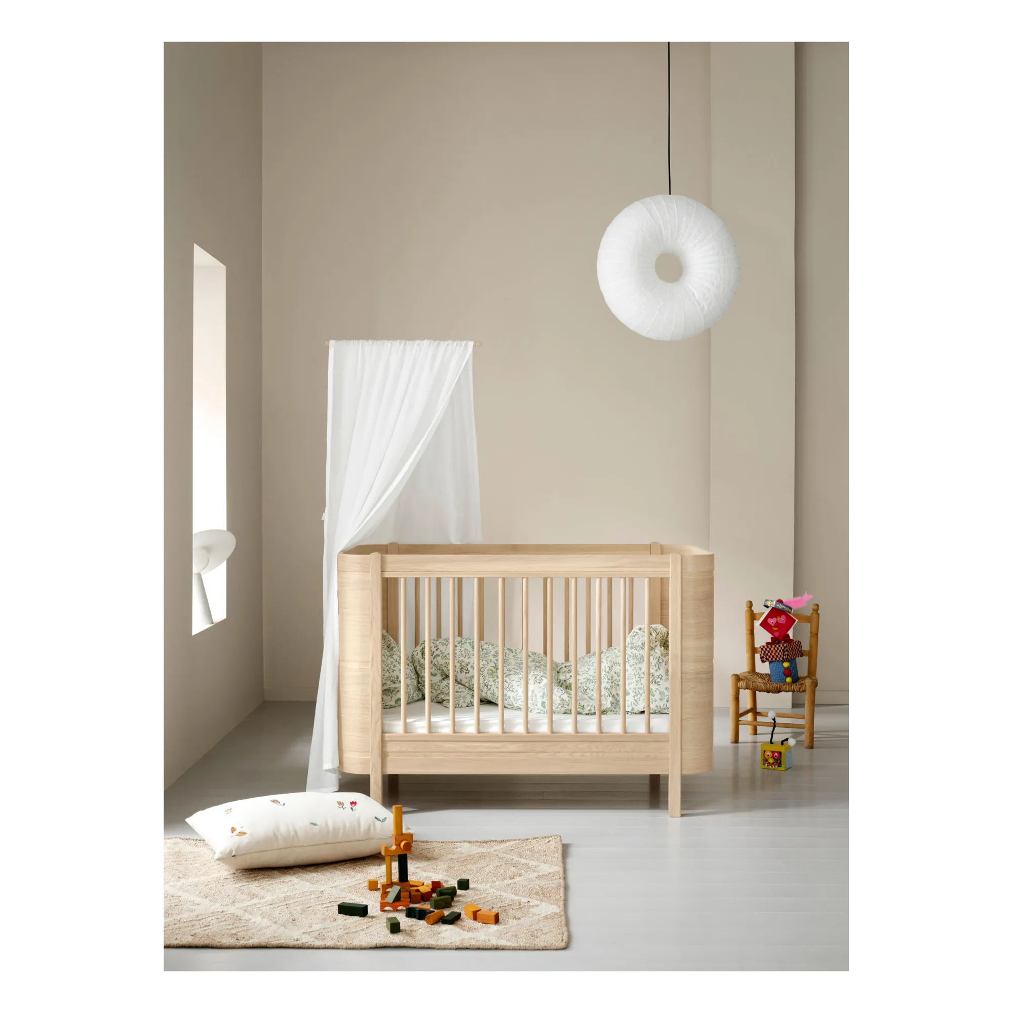 Lit bébé évolutif Wood Mini+ sans kit junior | Chêne- Image produit n°1