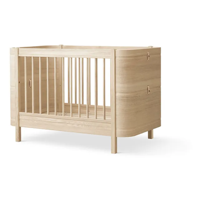Wood Mini+ mitwachsendes Babybett ohne Junior-Set | Eiche