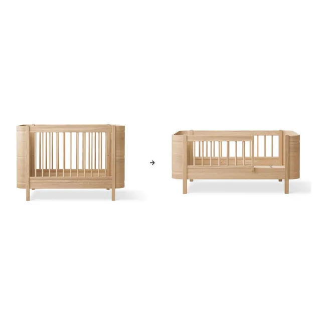 Junior Umbausatz für Wood Mini+ Babybett | Eiche