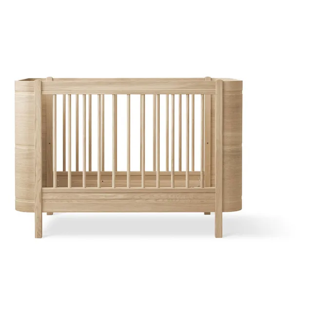 Mitwachsendes Babybett Wood Mini+ inklusive Junior-Set | Eiche