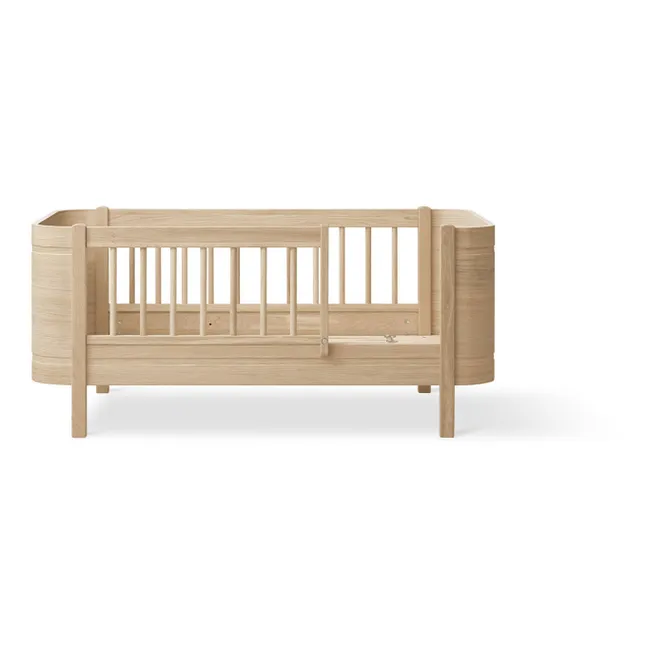 Lit bébé évolutif Wood Mini+ avec kit junior inclus | Chêne
