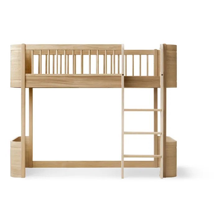 Lit mezzanine mi-haut Wood Mini+ | Chêne- Image produit n°0