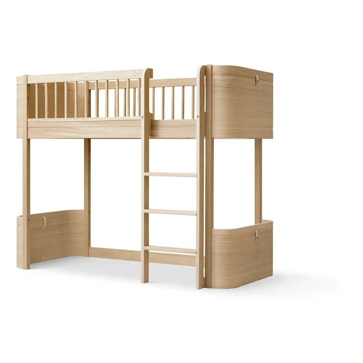 Lit mezzanine mi-haut Wood Mini+ | Chêne- Image produit n°2