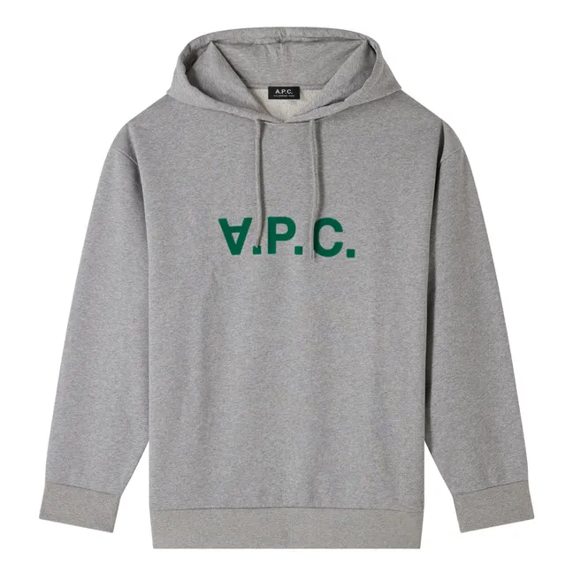 Hoodie Milo Coton Bio | Gris chiné