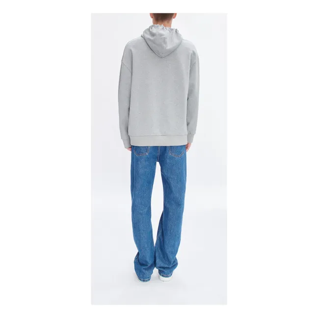 Hoodie Milo Coton Bio | Gris chiné