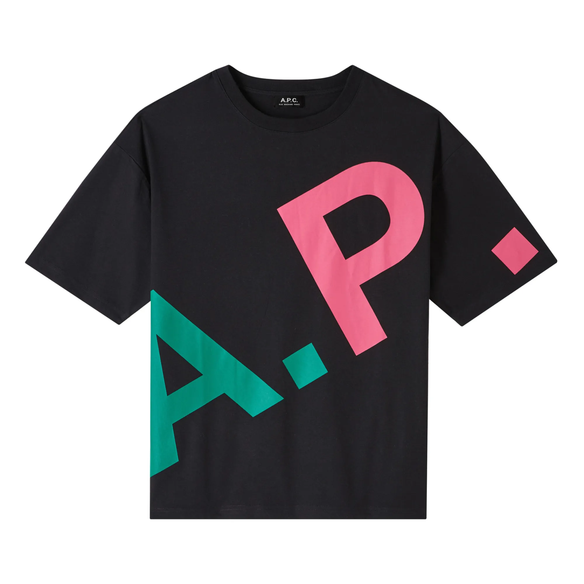 A.p.c. Black Lisandre Organic Cotton T-Shirt