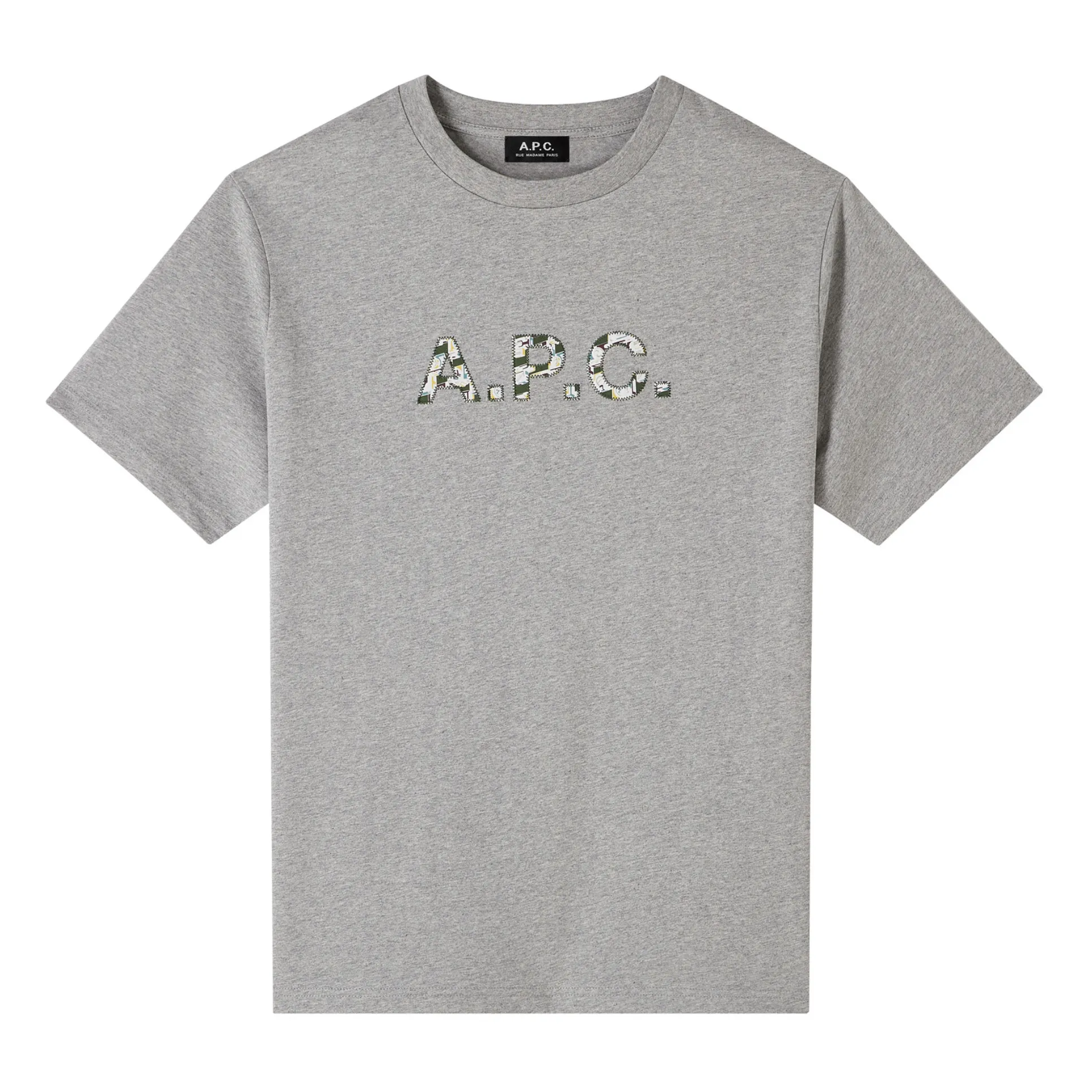 A.p.c. Heather Grey Willow Organic Cotton T-Shirt
