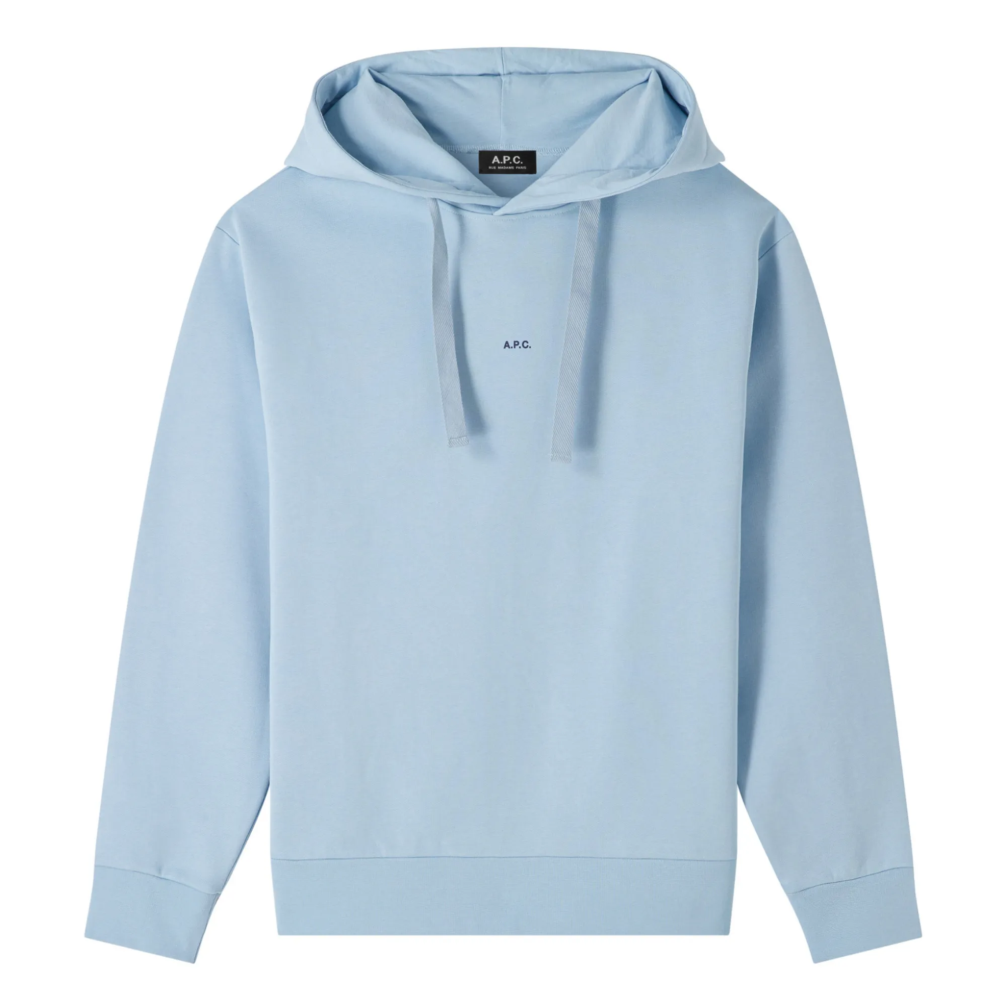 A.p.c. Light Blue Larry Hoodie Organic Cotton