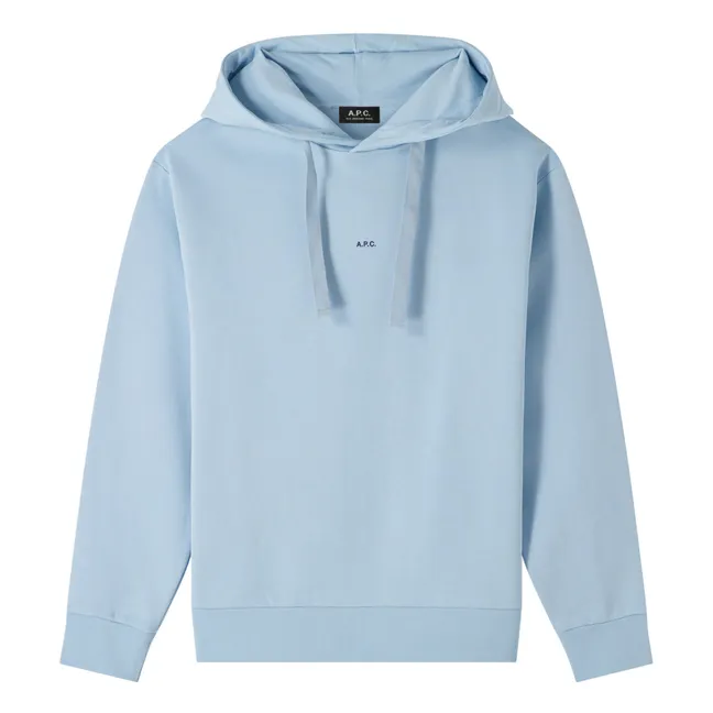Larry Hoodie Algodón orgánico | Azul Cielo