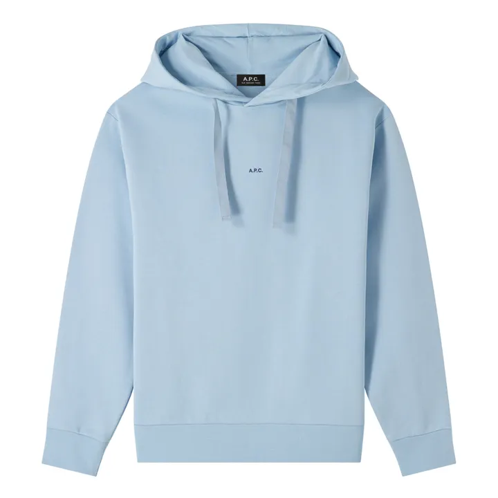 Larry Hoodie Algodón orgánico | Azul Cielo- Imagen del producto n°0