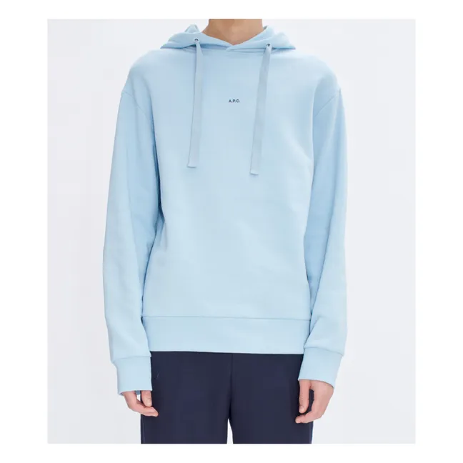 Larry Hoodie Algodón orgánico | Azul Cielo
