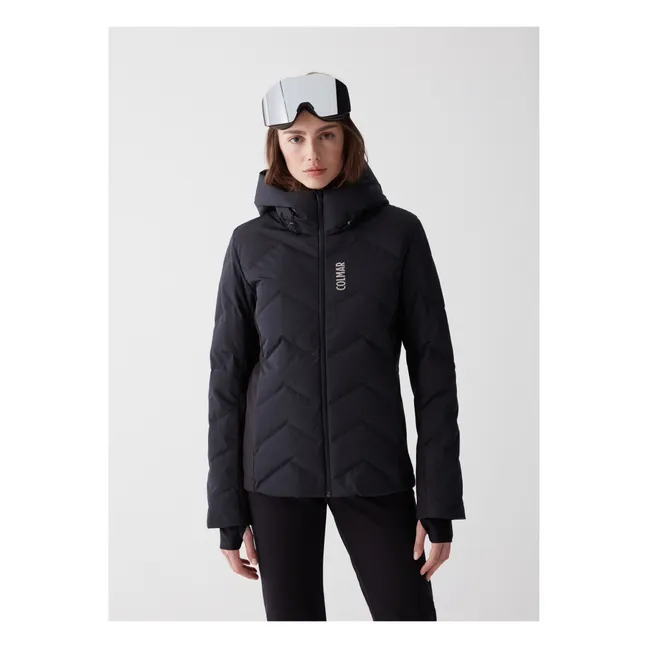 Women's Padded Short Ski Parka | Black