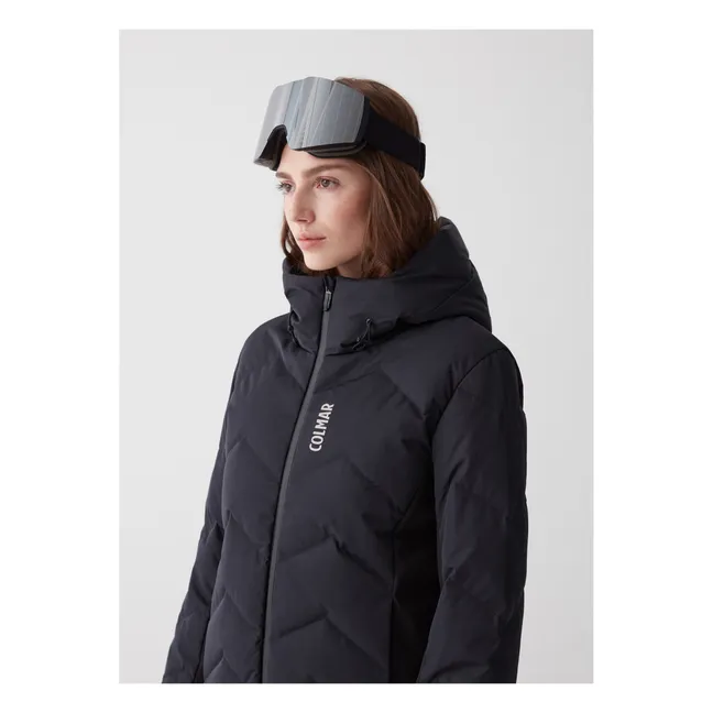 Women's Padded Short Ski Parka | Black