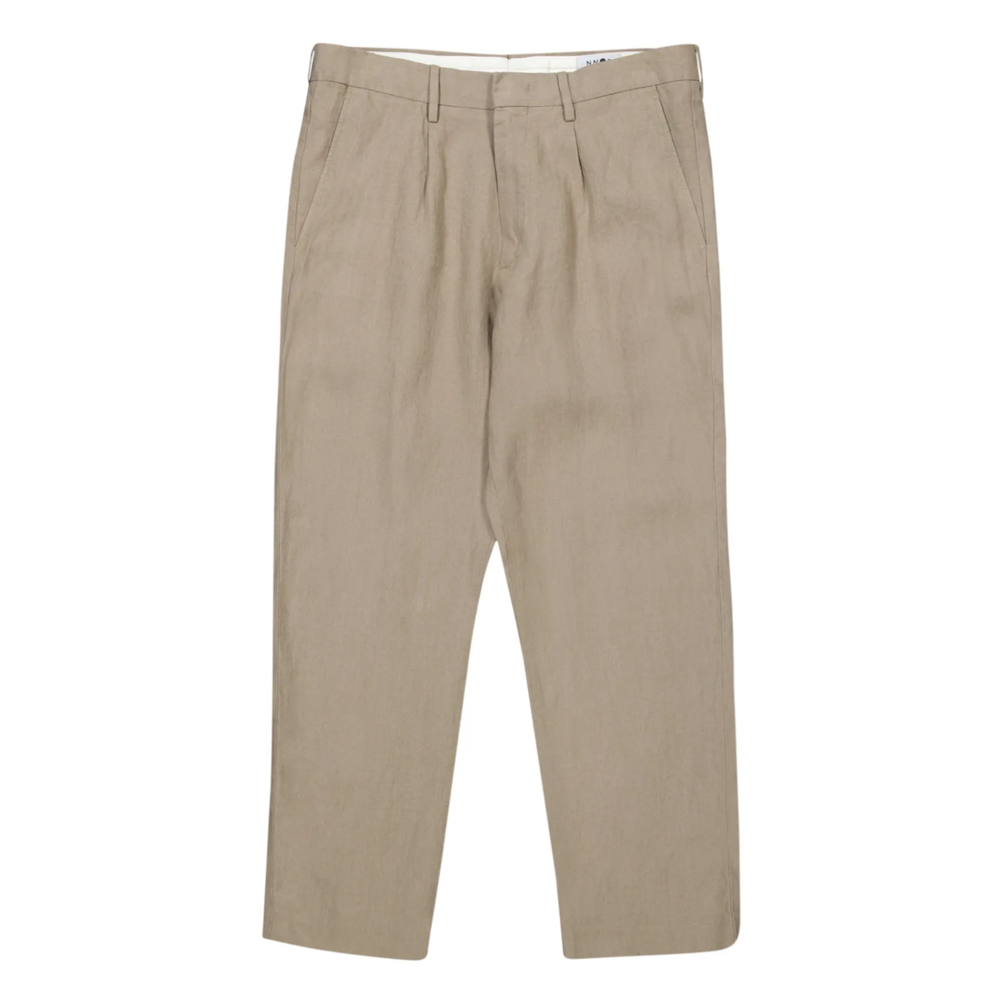 Nn.07 Oatmeal Bill 1196 Linen Chinos