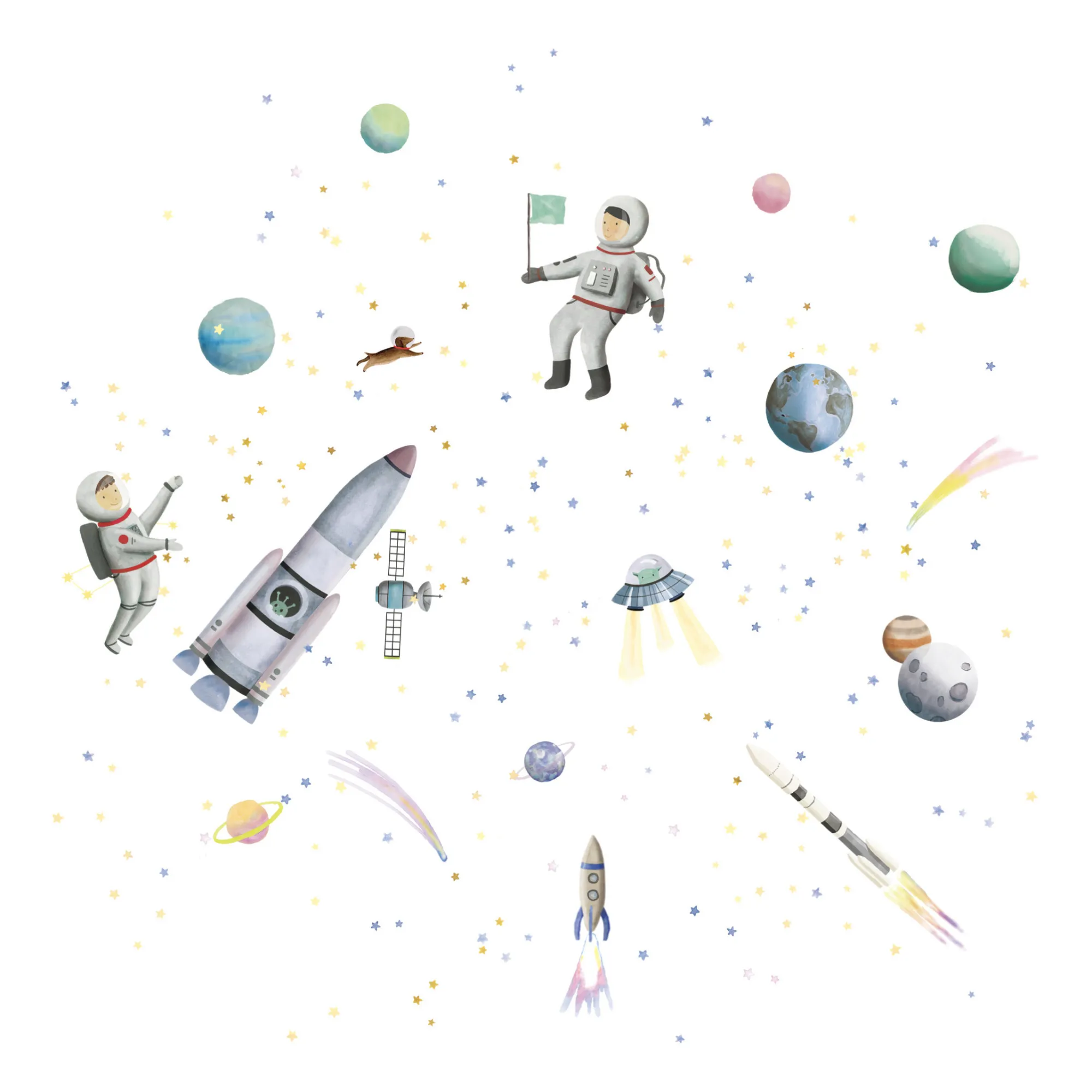 MIMI'lou - Sticker géant Espace (MIMI'lou) - Image 1