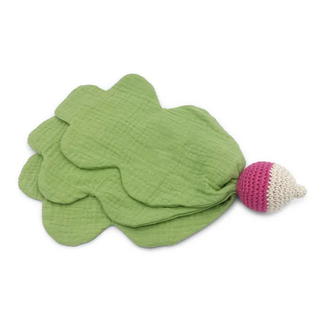 Crochet Radish nappy comforter