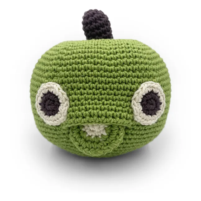 Crochet apple music box | Green