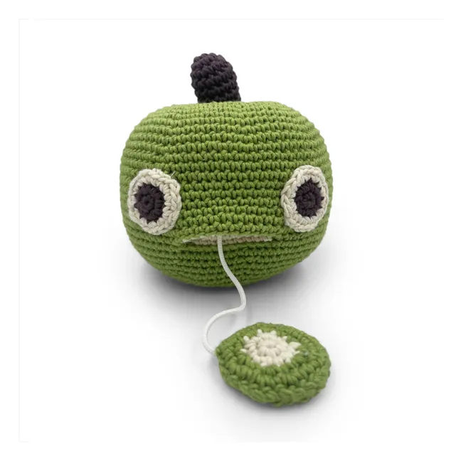 Gehäkelte Spieluhr Apfel | Grün
