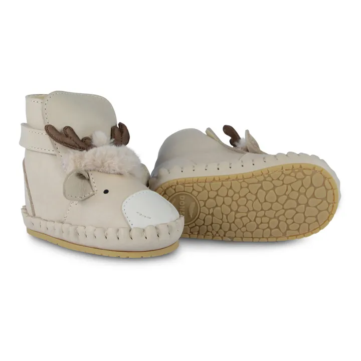 Pantofole con ripieno di renna Kapi Exclusive | Beige- Immagine del prodotto n°2