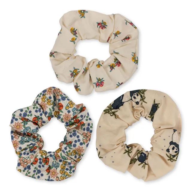 Organic Cotton Scrunchies - Set of 3 | Ecru