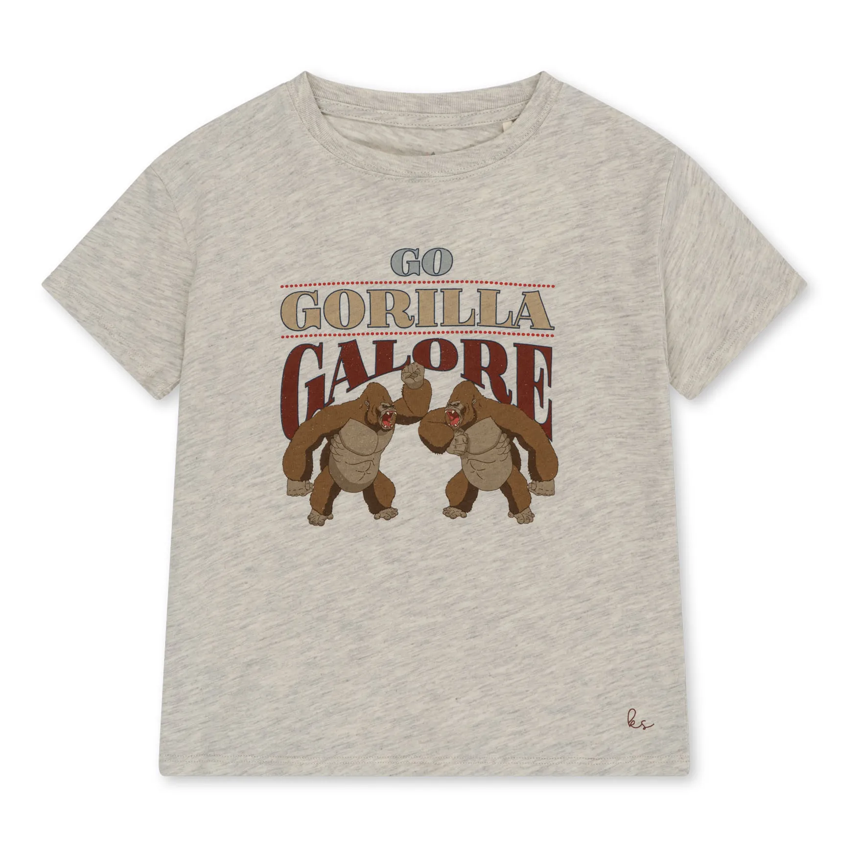 Konges Sløjd Heather Beige Famo Organic Cotton T-Shirt