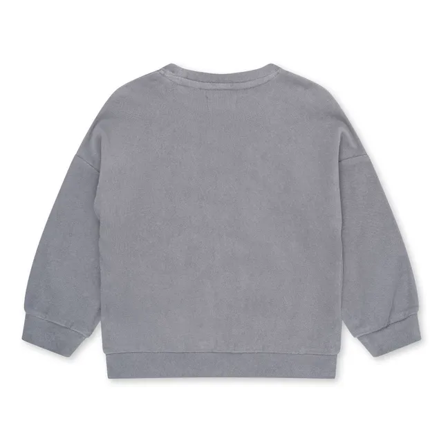 Itty organic cotton sweatshirt | Grey blue