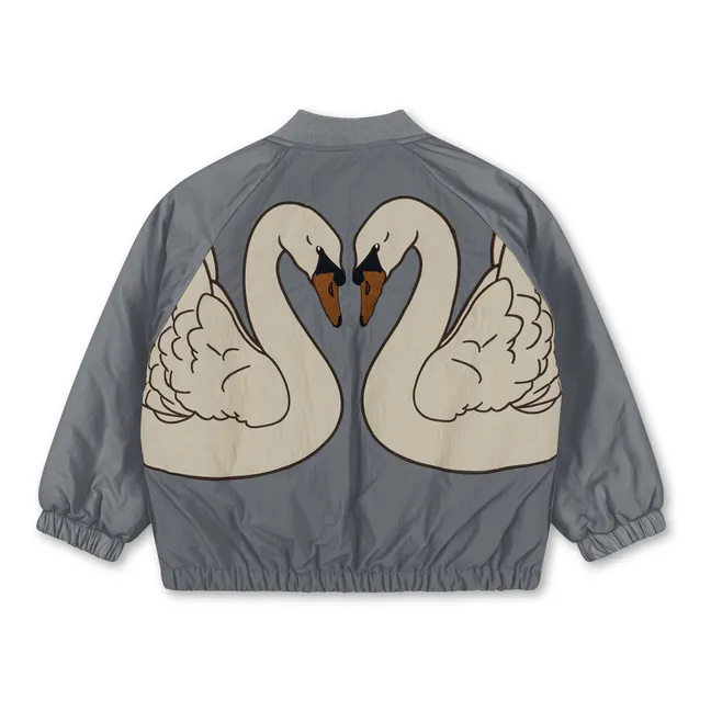 Juno Quilted Bomber | Grey blue