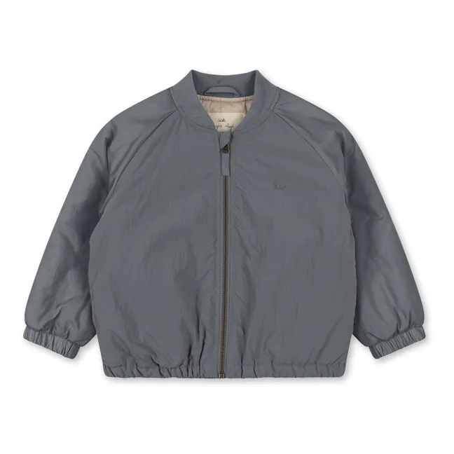 Juno Quilted Bomber | Grey blue