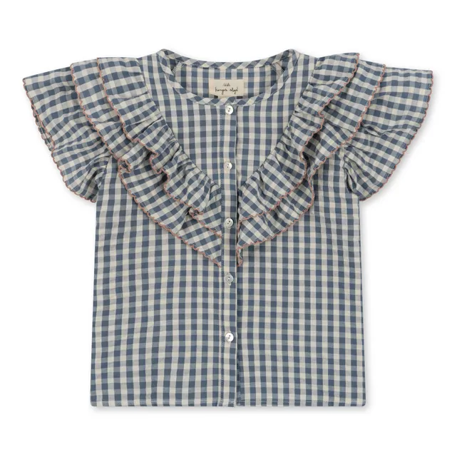 Kim organic cotton blouse | Grey blue
